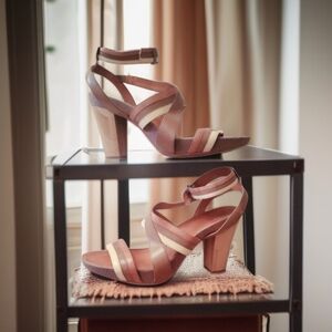 NAYA Brown Leather Sandals Size 12